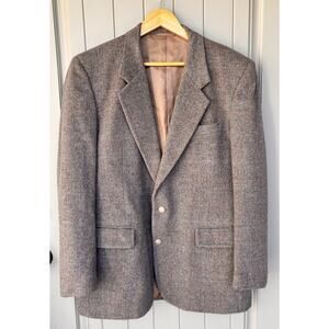 Antonio Parillo Sport Coat Jacket Mens 44R Gray Multi Check Camel Wool Blazer